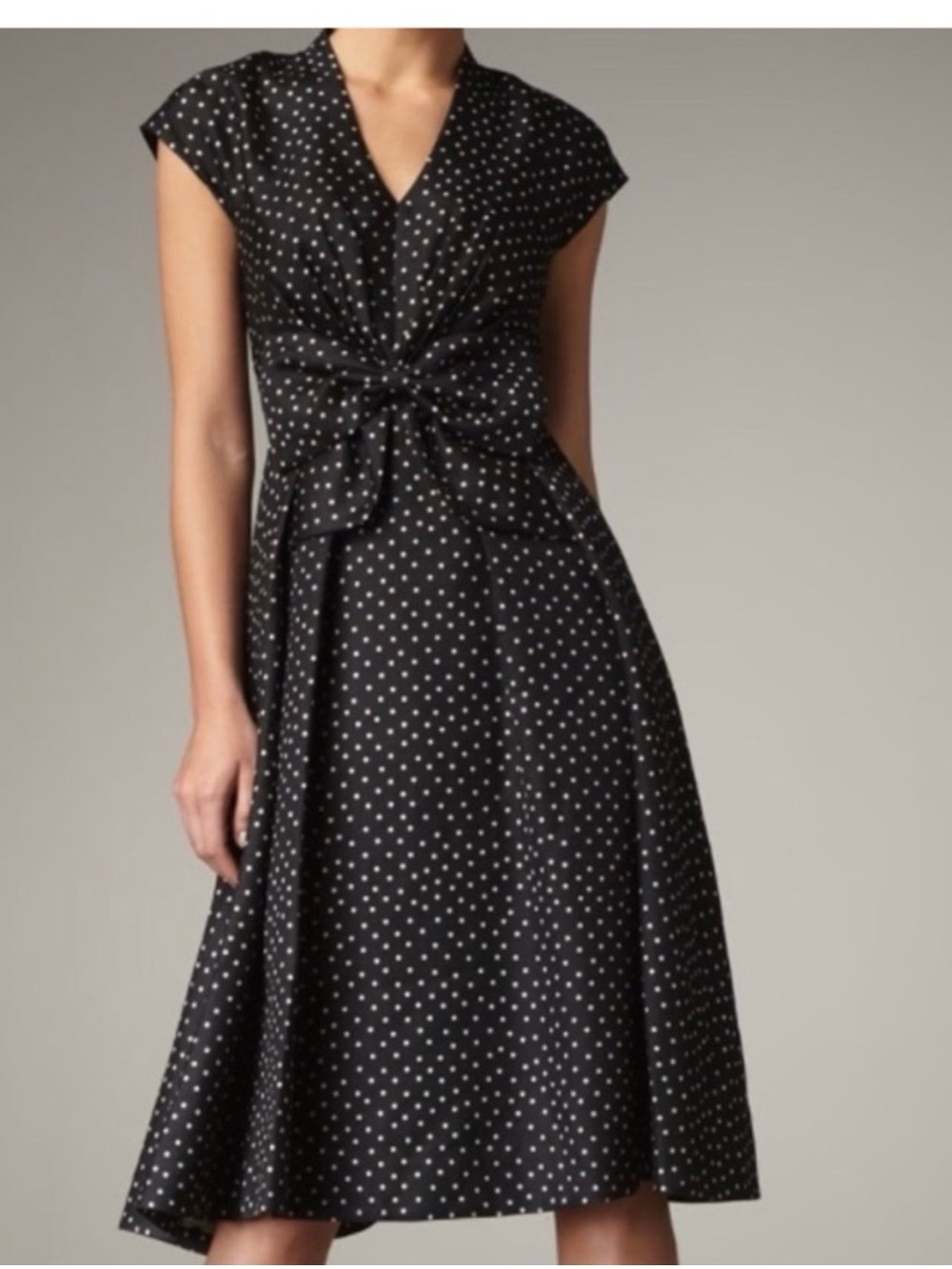 Kate Spade Freesia Polka Dot Bow Silk Dress Size 6